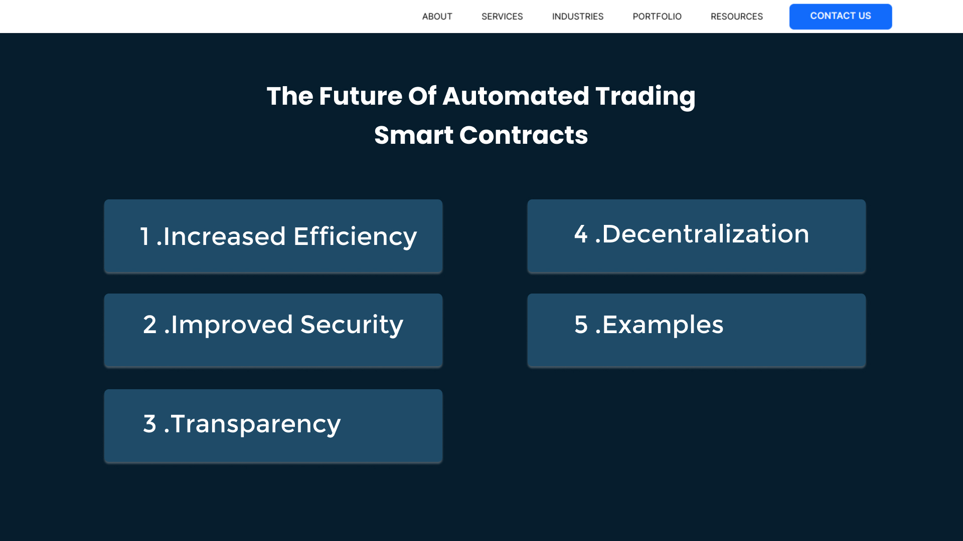 Automated Trading Smart Contracts